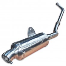 Εξάτμιση ολόσωμη κοντή inox στρογγυλή Kawasaki ZX130 Protecht